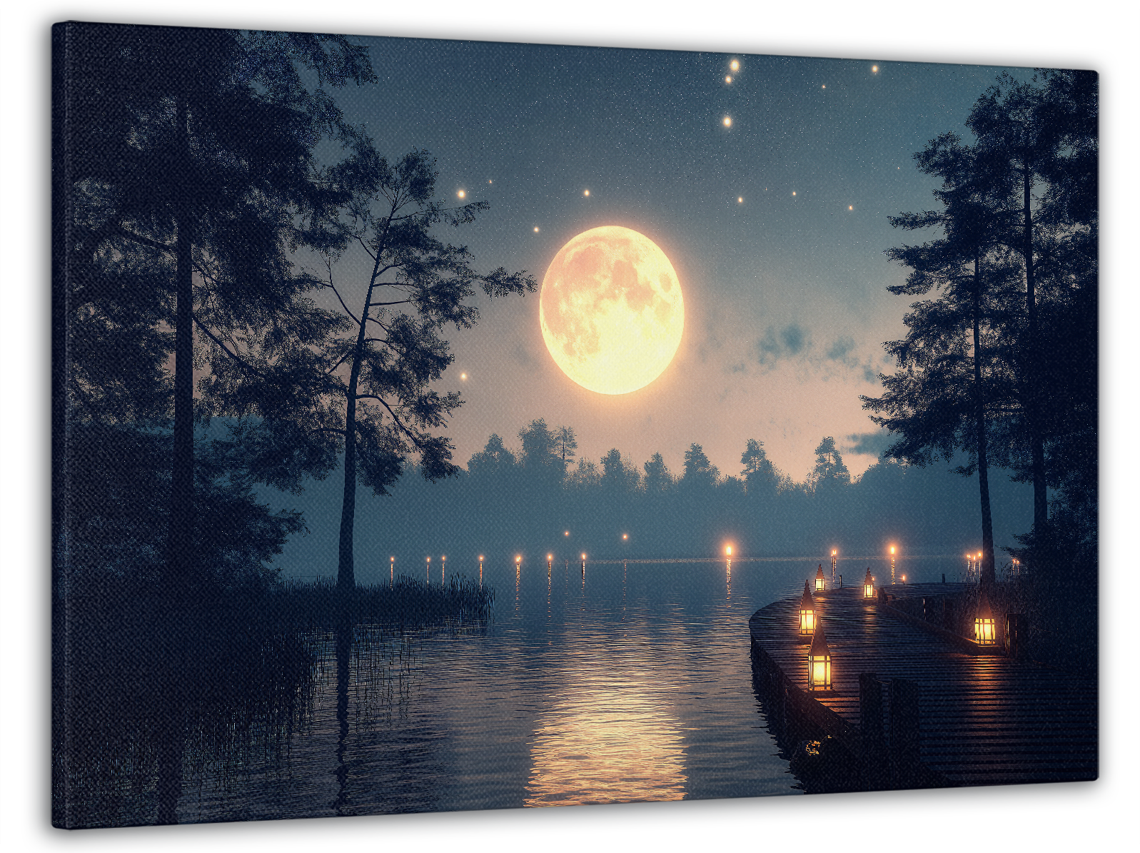 Картина на холсте Mako полна над рекой 60x100 см (MK10519)