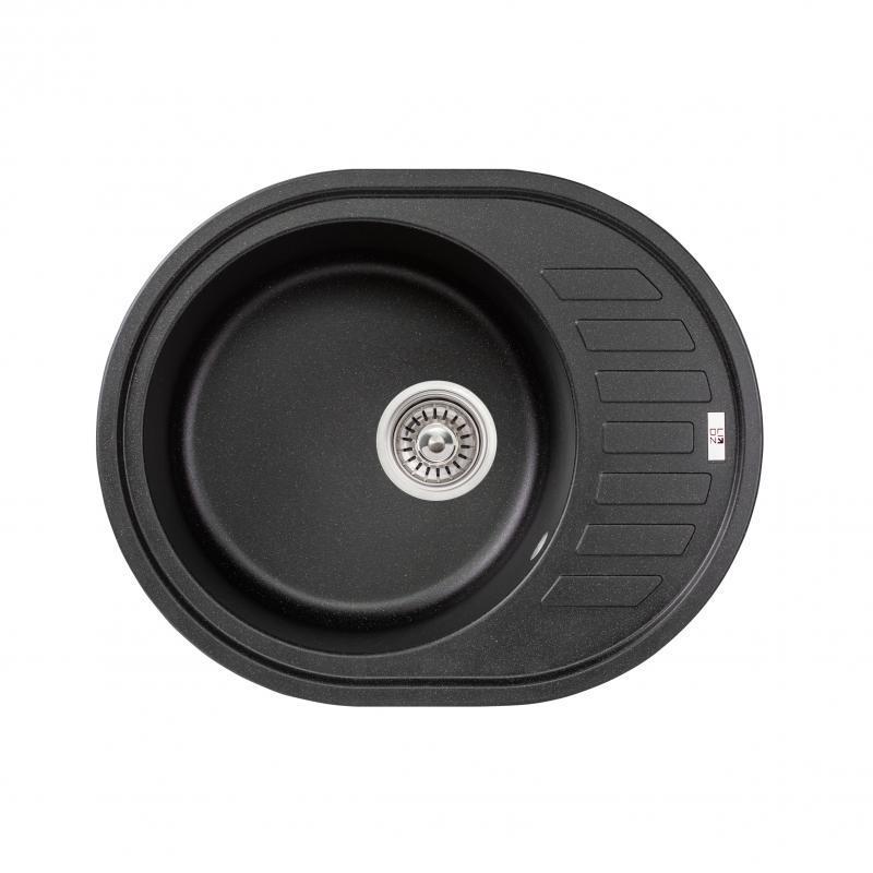 Мийка для кухні Lidz BLM-14 620x500/200 мм Чорний (LIDZBLM14620500200)