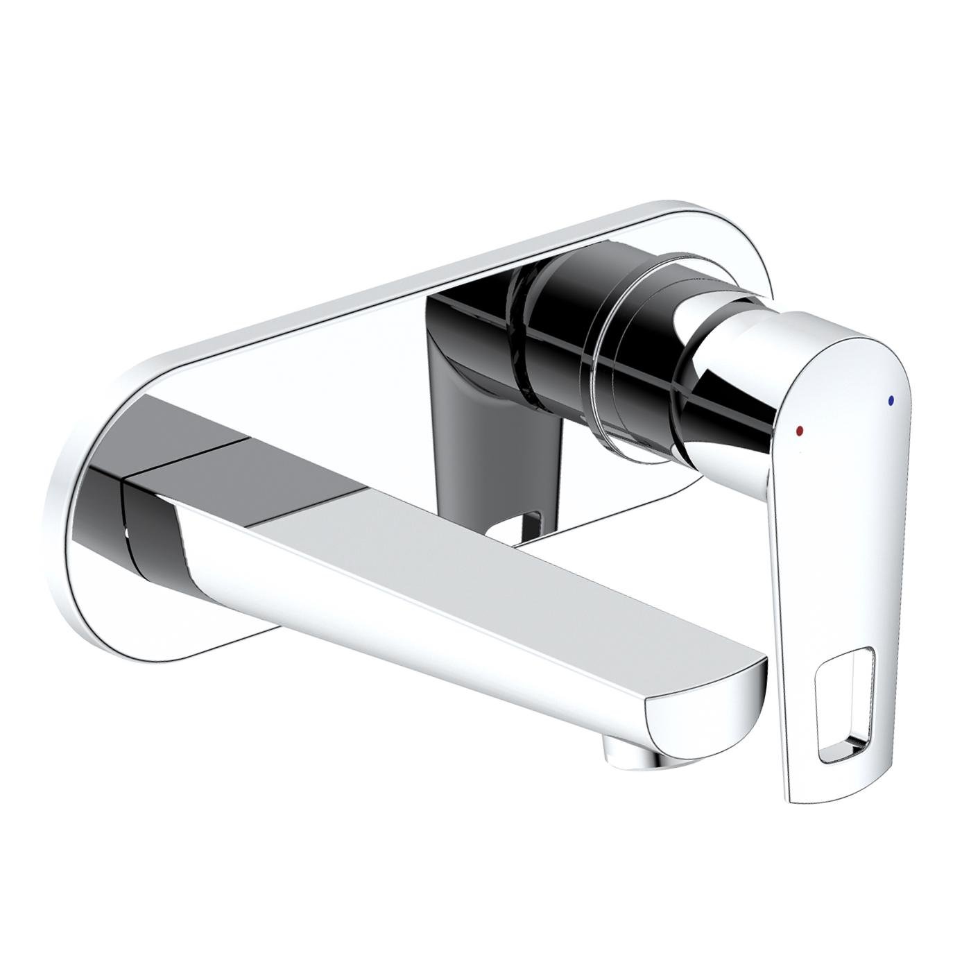 Смеситель для умывальника VOLLE SOLAR 1530.010301 настенный однорычажный Хром (153845)