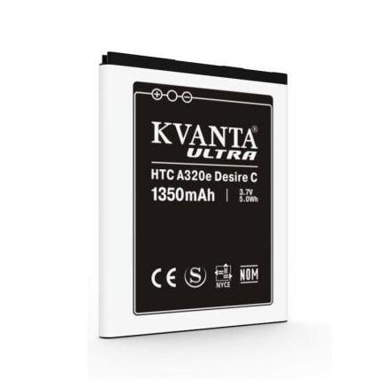 Акумуляторна батарея Kvanta Ultra для HTC A320 Desire C 1350 mAh (000020744) Акумуляторна батарея Kvanta Ultra для HTC A320 Desire C 1350 mAh (000020744)