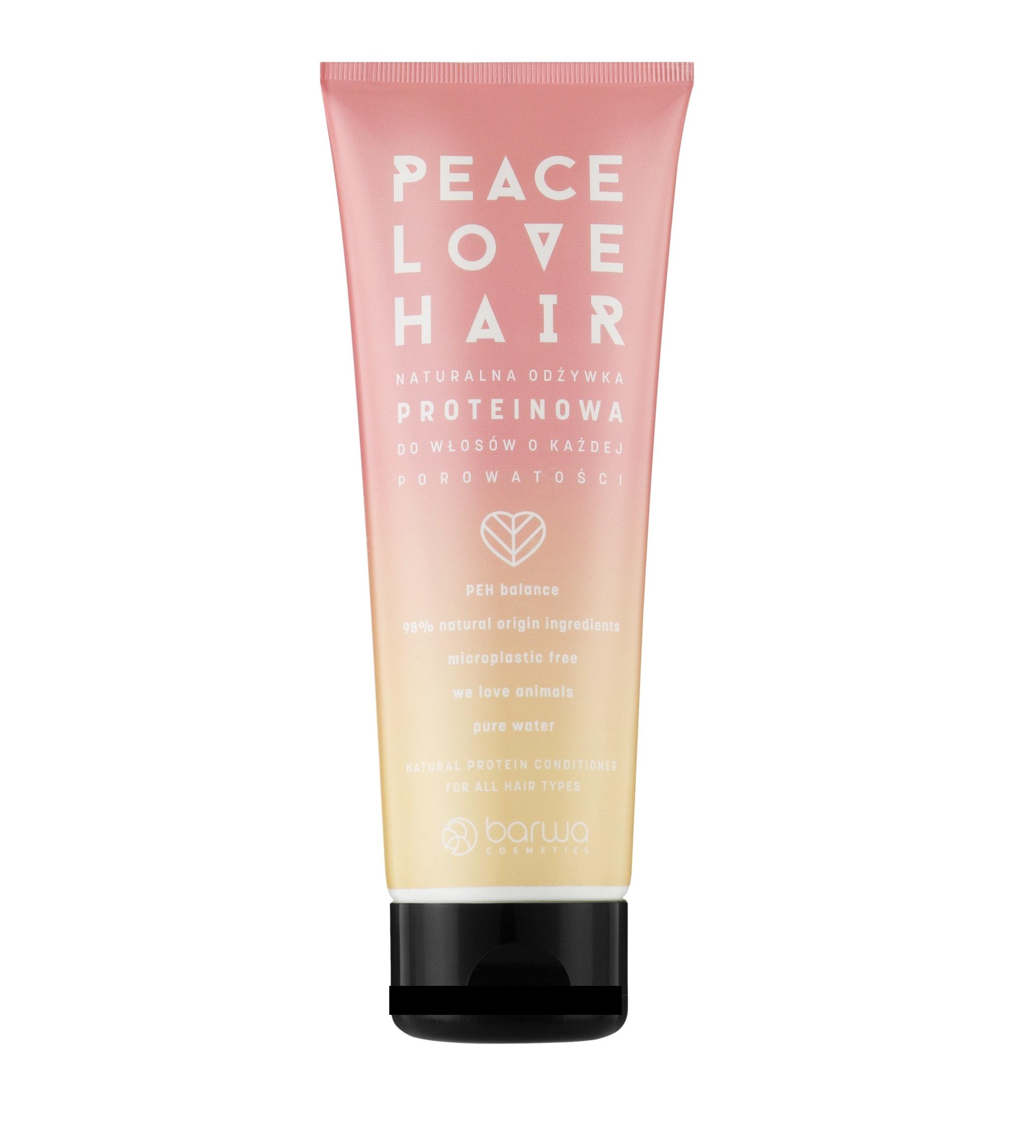 Кондиционер для всех типов волос BARWA COSMETICS Peace Love Hair Протеиновый 200 мл (5902305008246)