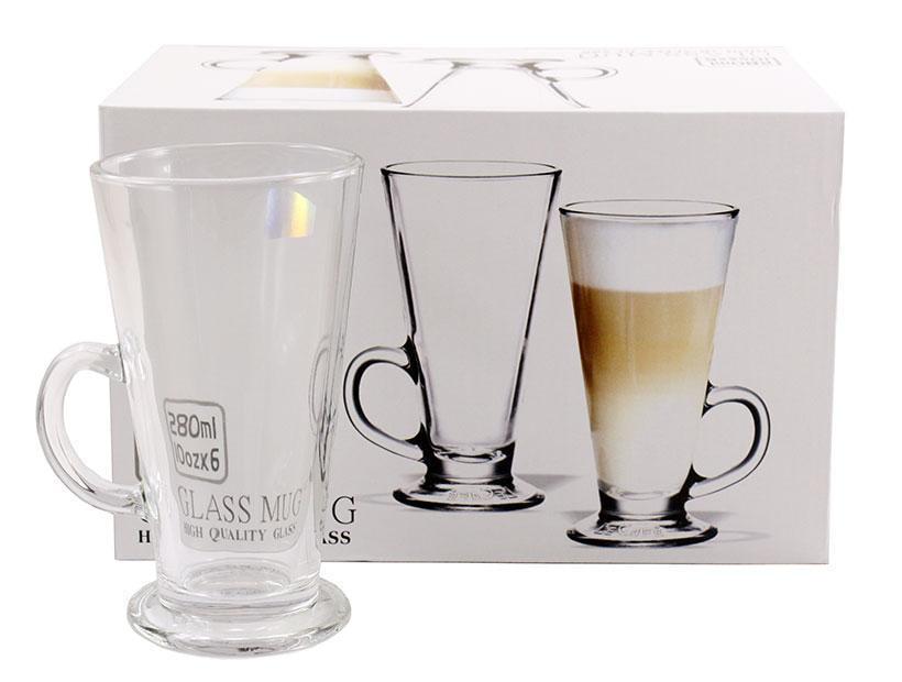 Набор кружек для латте стеклянных Ristal 280 мл 6 шт.