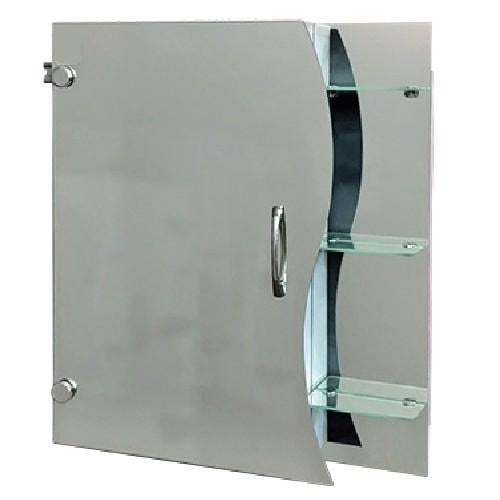 Зеркальный шкаф с открытыми полками Seria A "Эконом" №56 650x550x130 мм