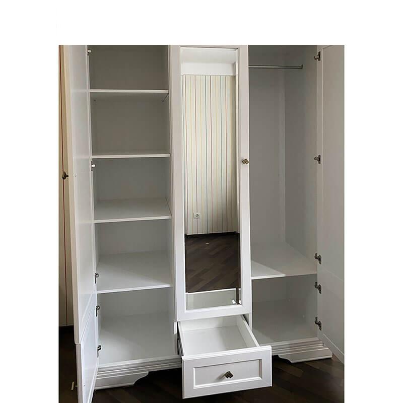 Шафа розпашна Гербор Клео 3d/1s з дзеркалом Білий (GRB-1416) - фото 2 Шафа розпашна Гербор Клео 3d/1s з дзеркалом Білий (GRB-1416) - фото 2