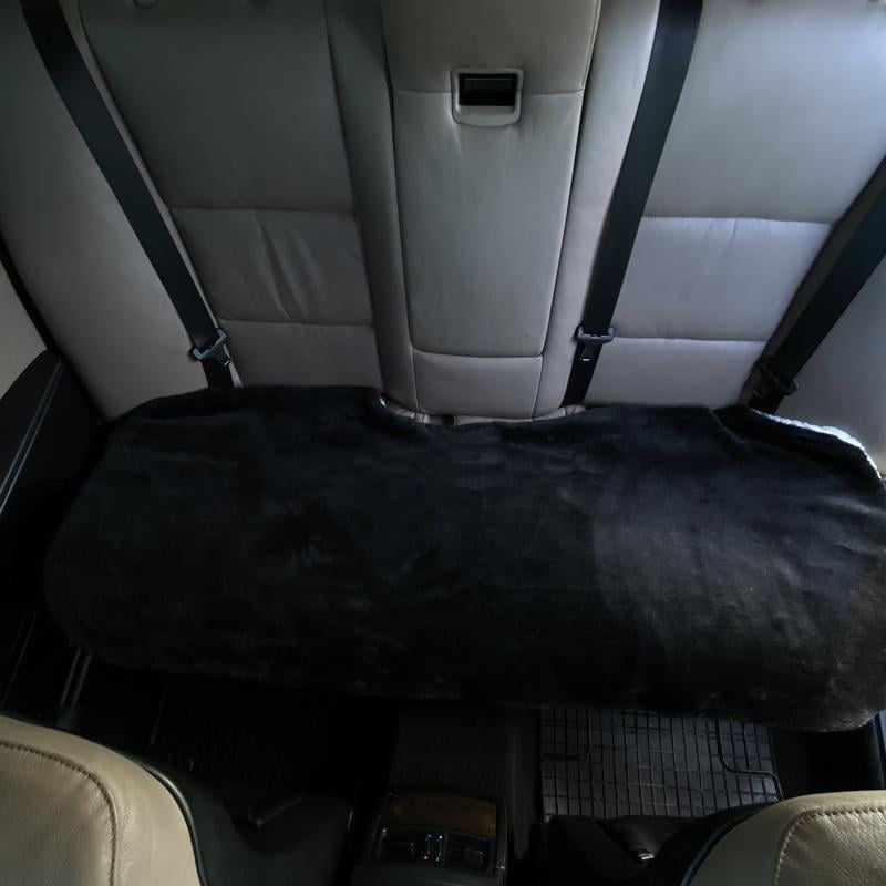 Накидка на сиденье автомобиля с овчины Sheepskin эко-шерсть задний диван Черный (718) Накидка на сиденье автомобиля с овчины Sheepskin эко-шерсть задний диван Черный (718)