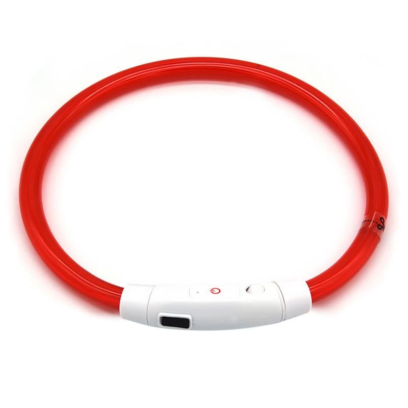 LED-ошейник для собак и кошек Lesko L-18 USB водоотталкивающий светящийся L Red (24366309) LED-ошейник для собак и кошек Lesko L-18 USB водоотталкивающий светящийся L Red (24366309)