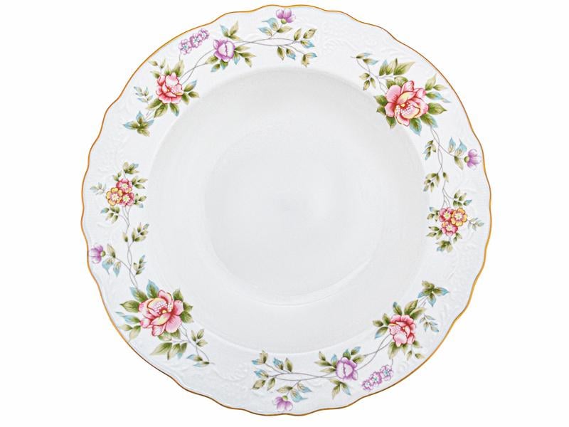 Тарелка глубокая фарфоровая Light House Оливия 25 см Белый (264-607-2)