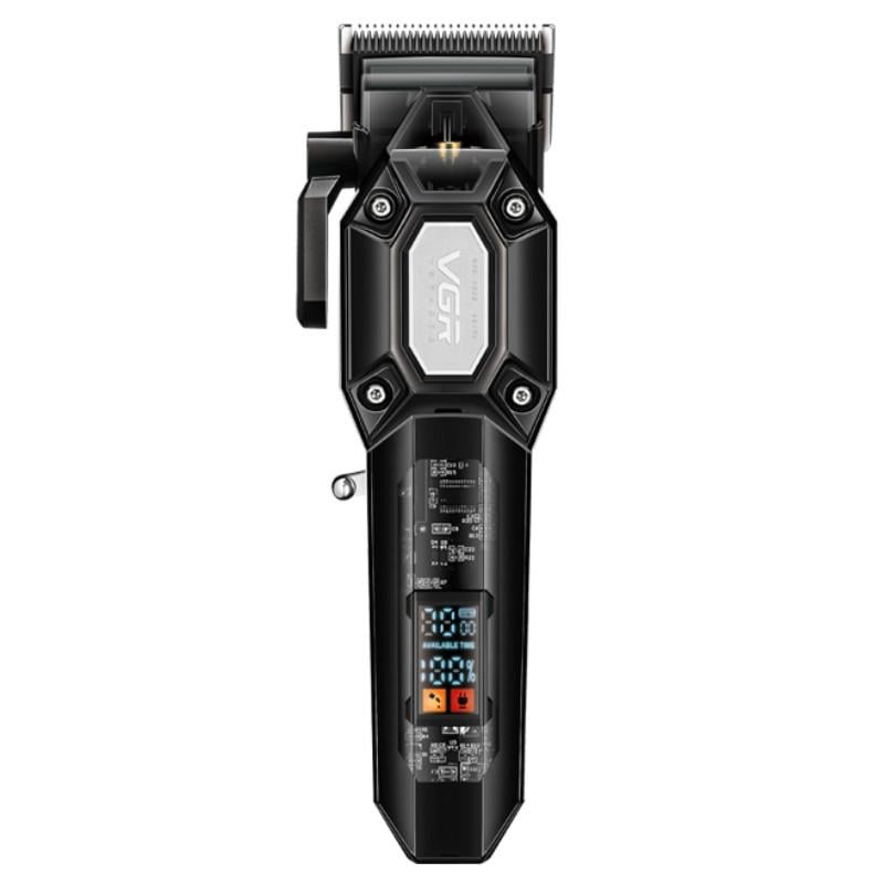 Тример для стрижки VGR V-600 6 насадок акумулятор 2000 мА/г 7000 об/хв LED-дисплей Чорний (623599)