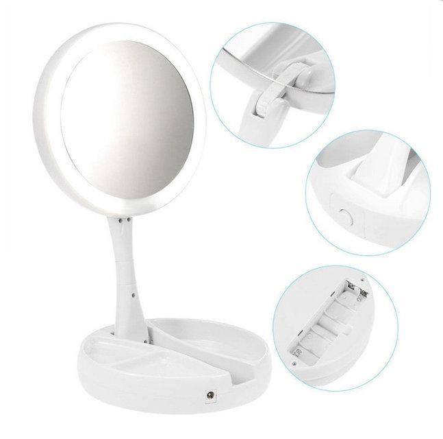 Дзеркало для макіяжу My Foldaway Mirror з LED підсвічуванням (1132) - фото 5