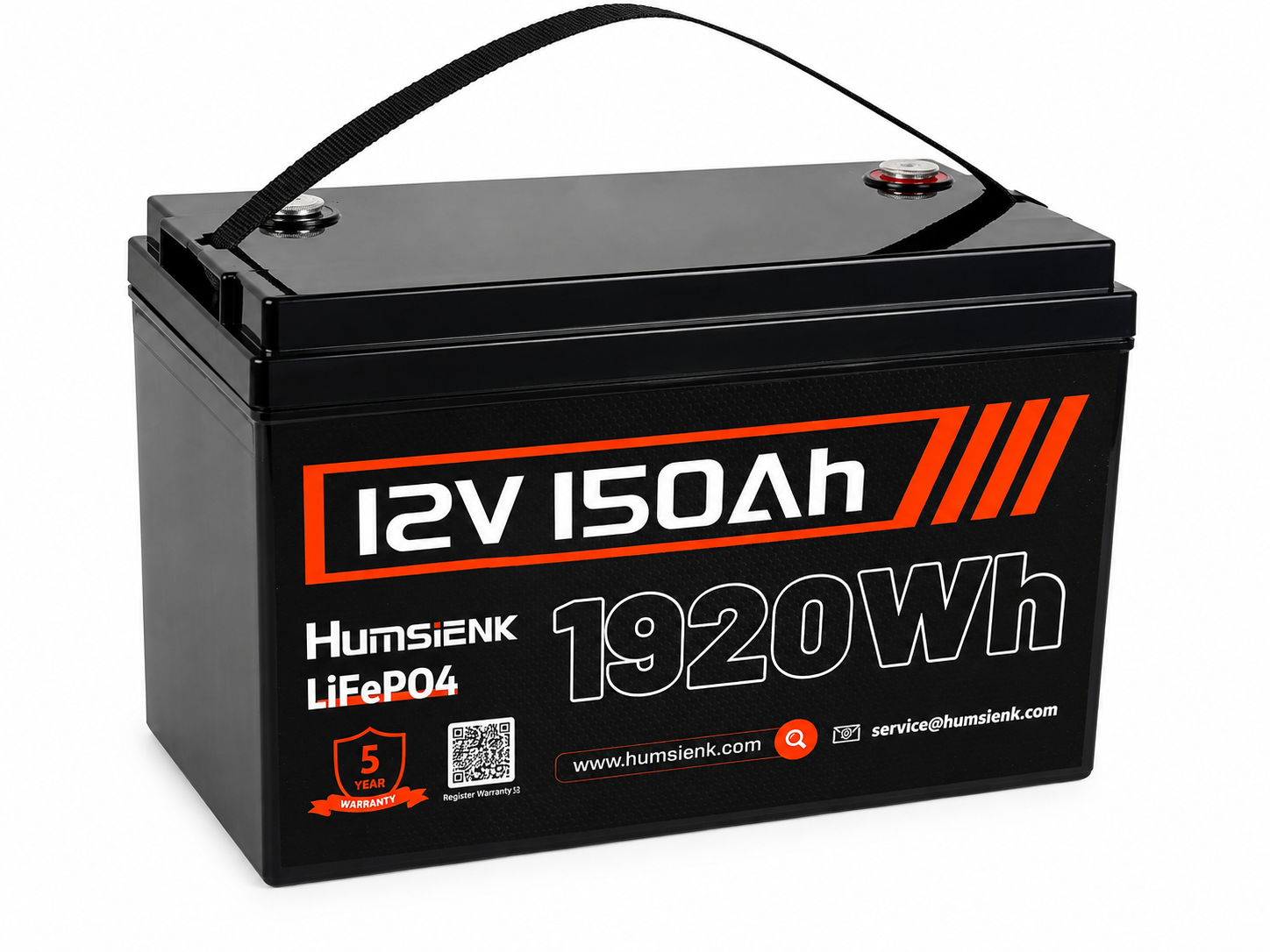 Аккумулятор для инвертора/ИБП/солнечных электростанций LiFePO4 HumSienk 12 V 150 Ah 1920 Wh Smart BMS 110A (36933643)
