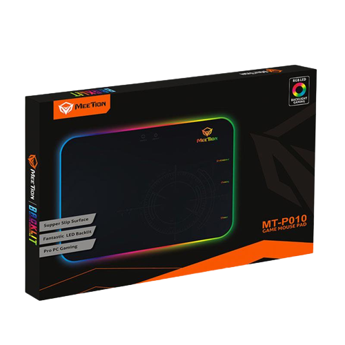 Коврик для мыши Meerion Backlit Gaming Pad RGB MT-P010 с цветной подсветкой Black (574170)