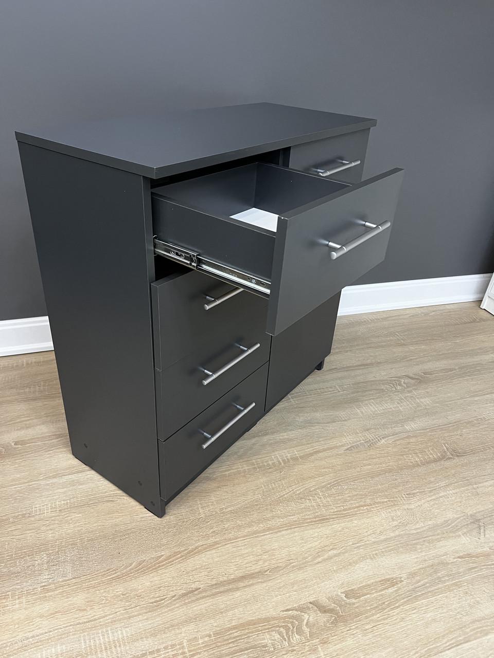 Комод Стандарт 4+1 800х792х350 мм Антрацитовий - фото 2