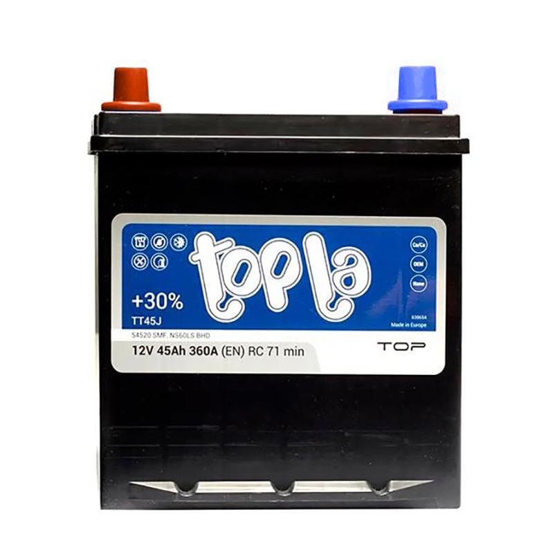 Акумулятор Topla TOP Energy Japan 45 Ah/12 V + - низький (118145 / 54522SMF)