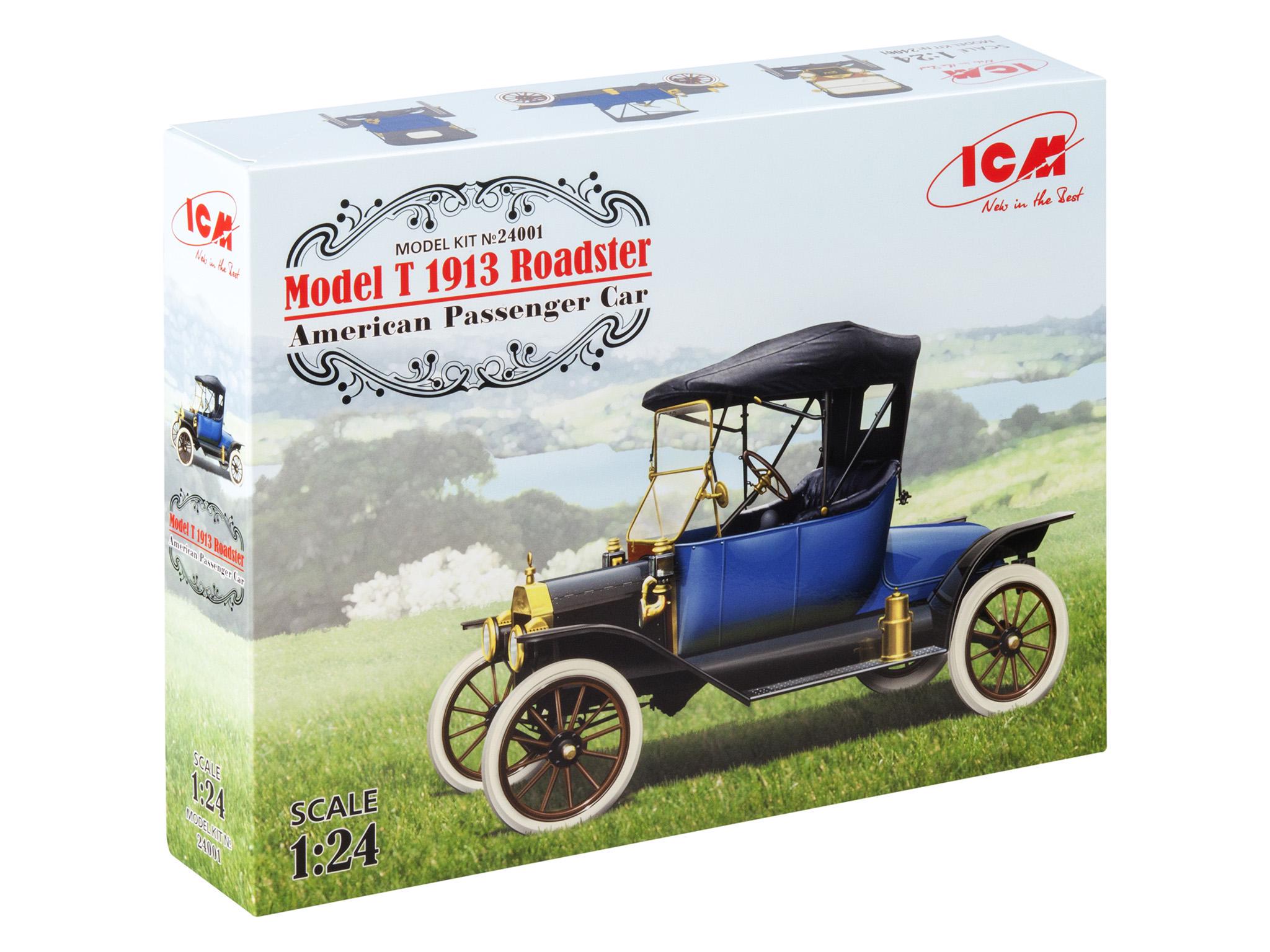 Збірна модель ICM Model T Roadster 1913 р американський пасажирський автомобіль (24001)