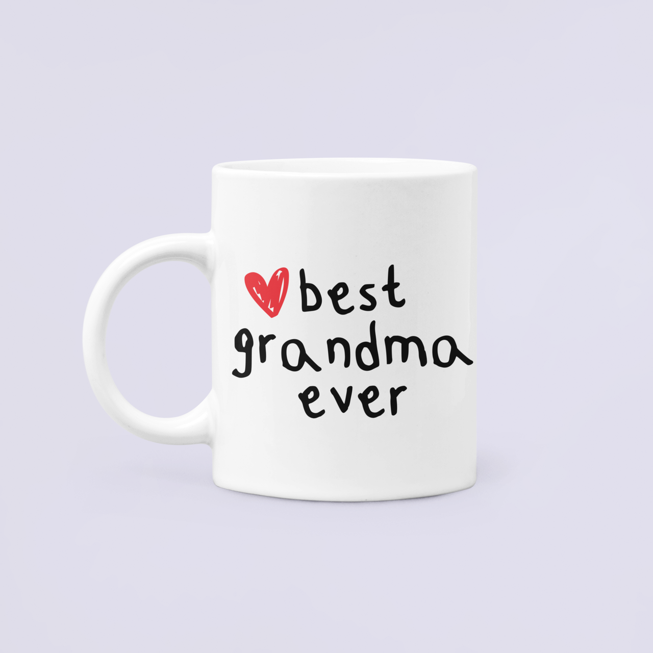 Чашка керамическая с принтом "Best grandma ever" 330 мл Белый Чашка керамическая с принтом "Best grandma ever" 330 мл Белый