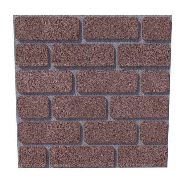 Фасад резиновый Кирпич Show 500х500х20 мм Коричневый (2562227252)