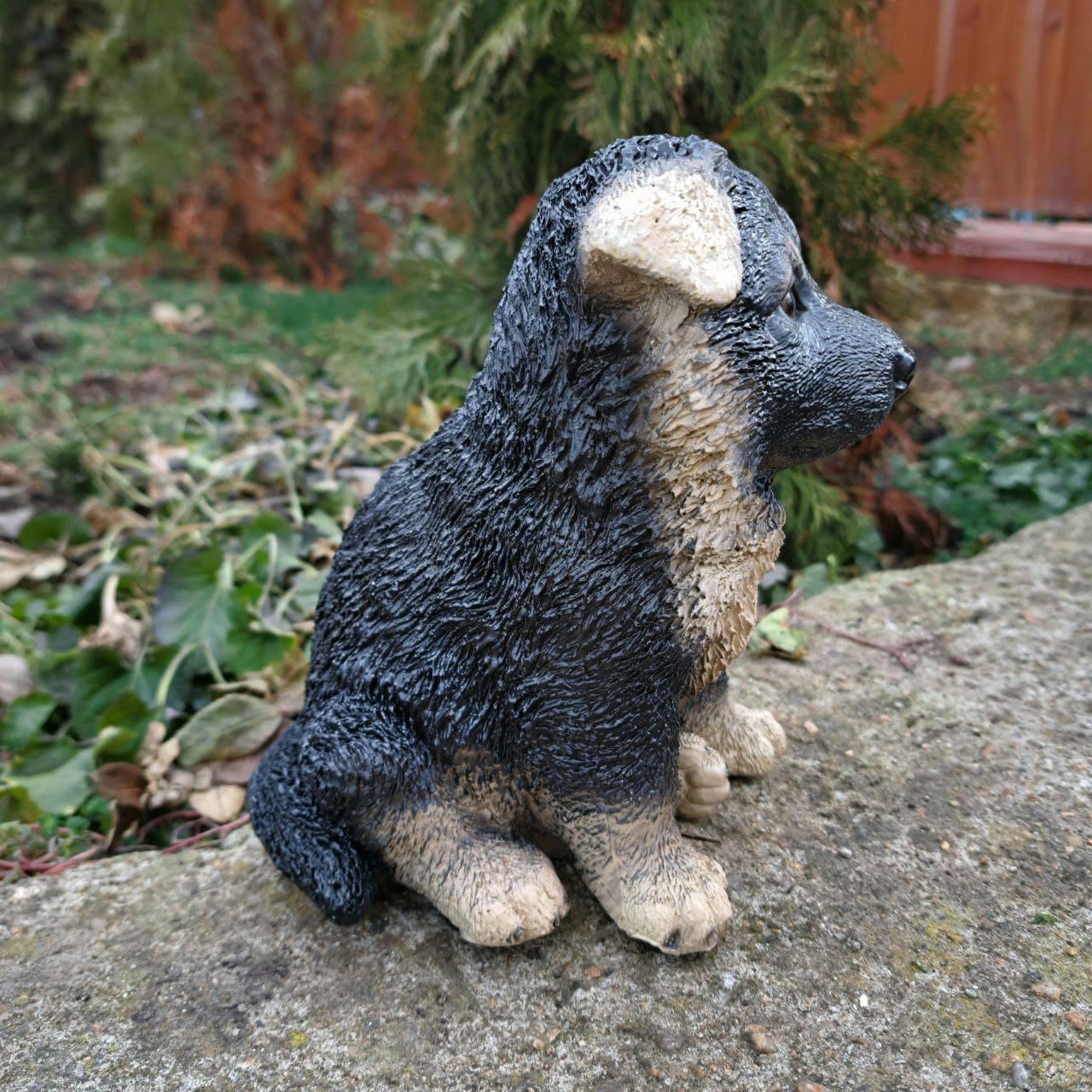 Фигура садовая Щенок Овчарки 6х12х14 см Разноцветный (4251) - фото 2 Фигура садовая Щенок Овчарки 6х12х14 см Разноцветный (4251) - фото 2