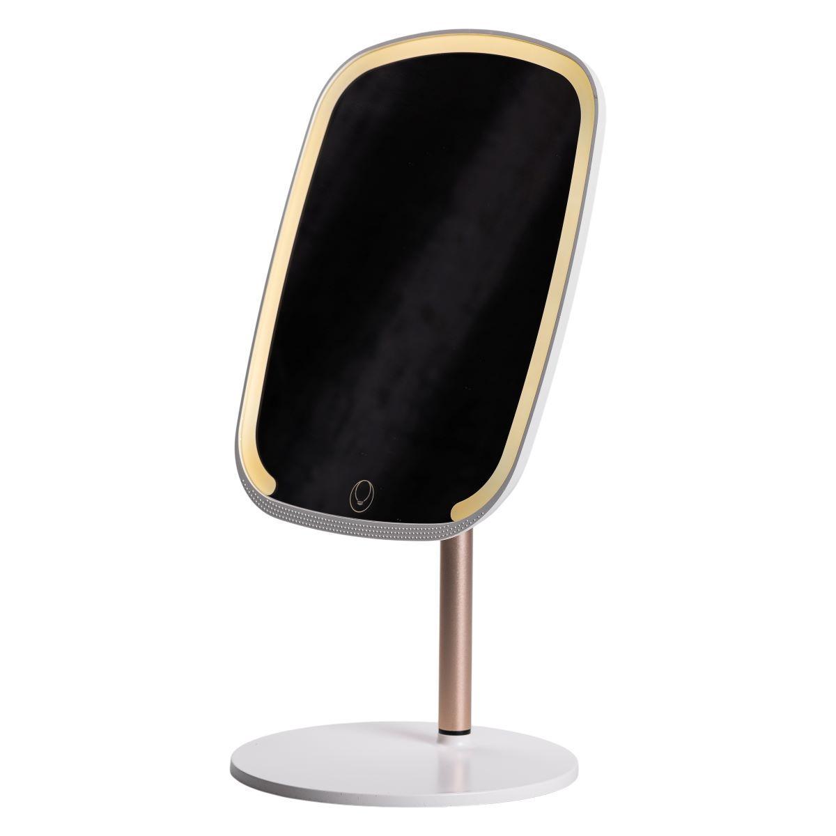 Зеркало настольное с подсветкойHP-10-6AW 23х18 см Белый (A-033796) - фото 2