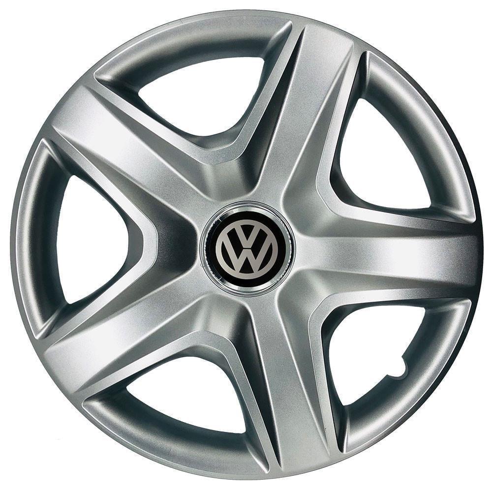 Колпаки SJS 340 с логотипом Volkswagen R15 4 шт. Серебристый (2654554521)