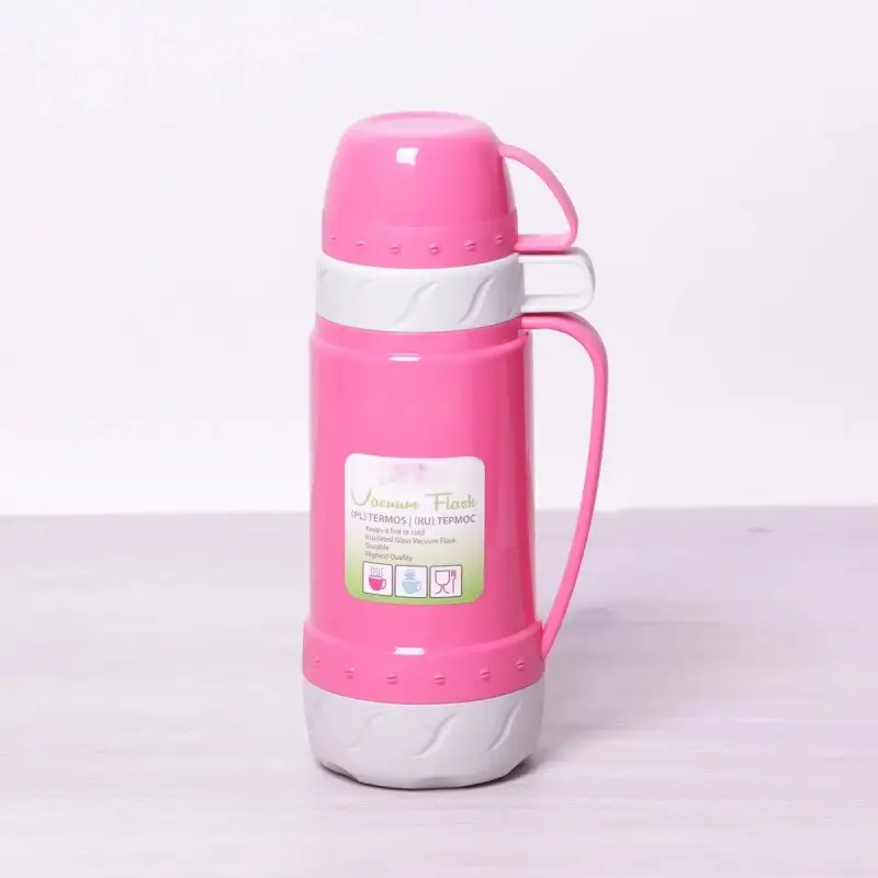 Термос питьевой с двумя чашками Frico FRU-270-Pink 1800 мл Розовый (8-6-4541653)