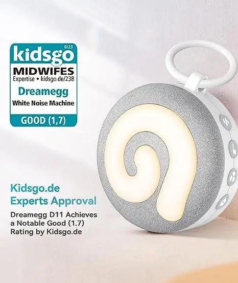 Машина белого шума Dreamegg D11 портативная для сна и релакса тихая USB Белый - фото 4