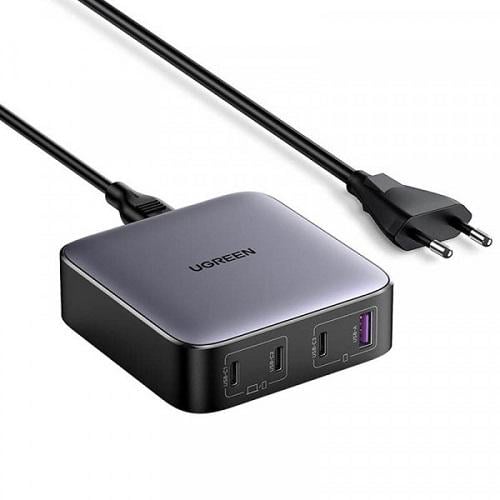 Зарядное устройство сетевое Ugreen CD328 100 Вт GaN 3хUSB-C/USB-A Nexode Series Черный (11120235) Зарядное устройство сетевое Ugreen CD328 100 Вт GaN 3хUSB-C/USB-A Nexode Series Черный (11120235)