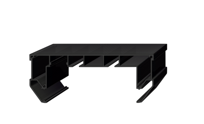 Профиль-карниз скрытый SENS 7 ArtLine для натяжных потолков алюминиевый 3,2 м Черный (25.314М3,2Ч)