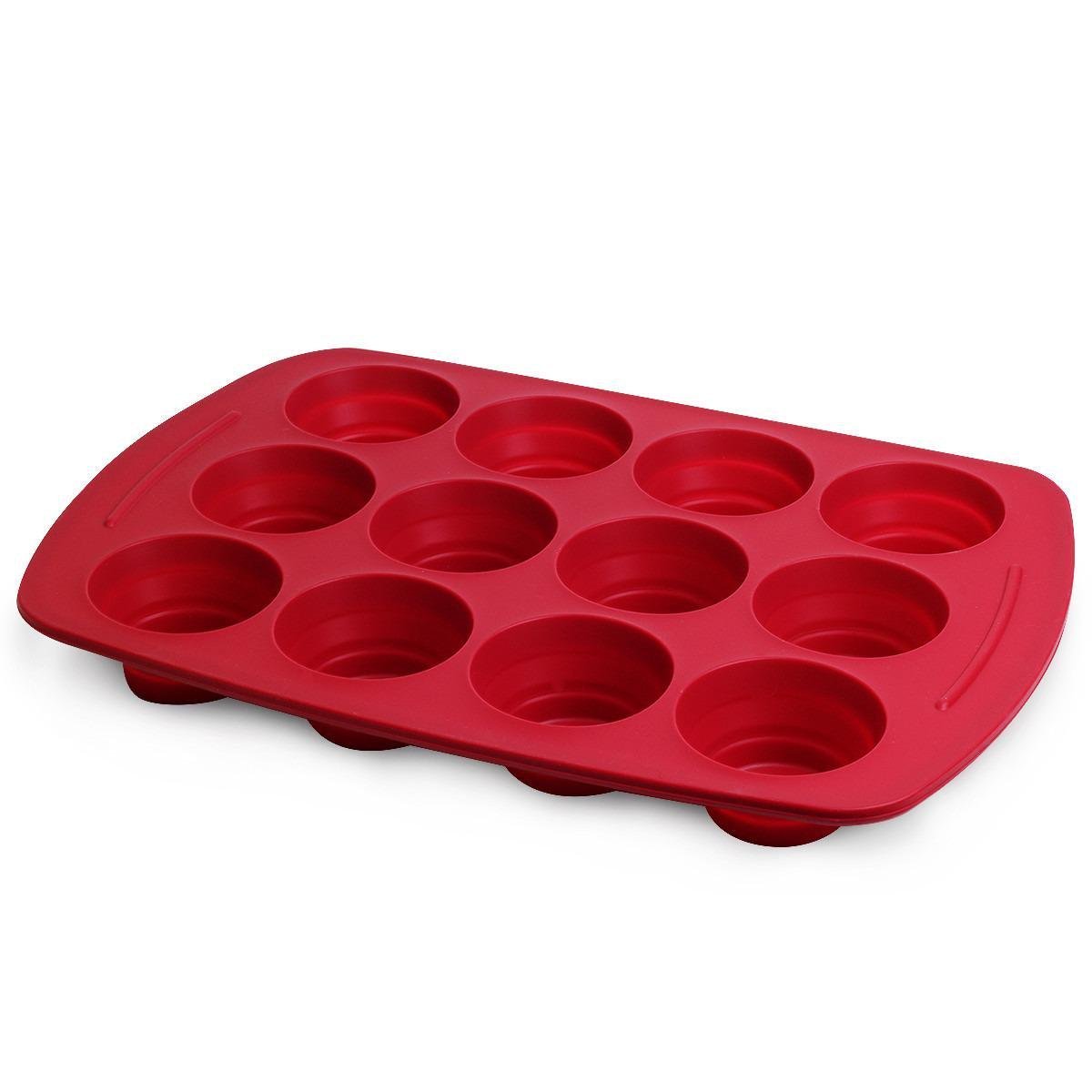 Форма для выпечки кексов Kamille KM-7755-RD 38,5х27 см Красный Форма для выпечки кексов Kamille KM-7755-RD 38,5х27 см Красный