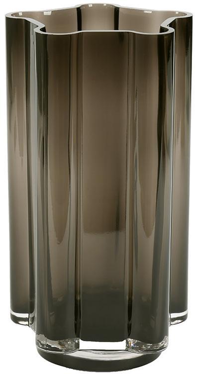 Ваза для цветов стеклянная Black Star 12,5х24 см Синий