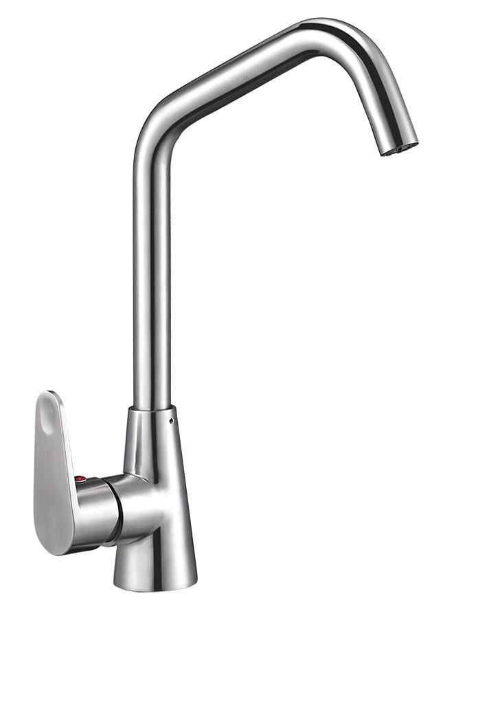 Змішувач для кухні Solone JAT4-A094 одноважільний Нержавіюча сталь