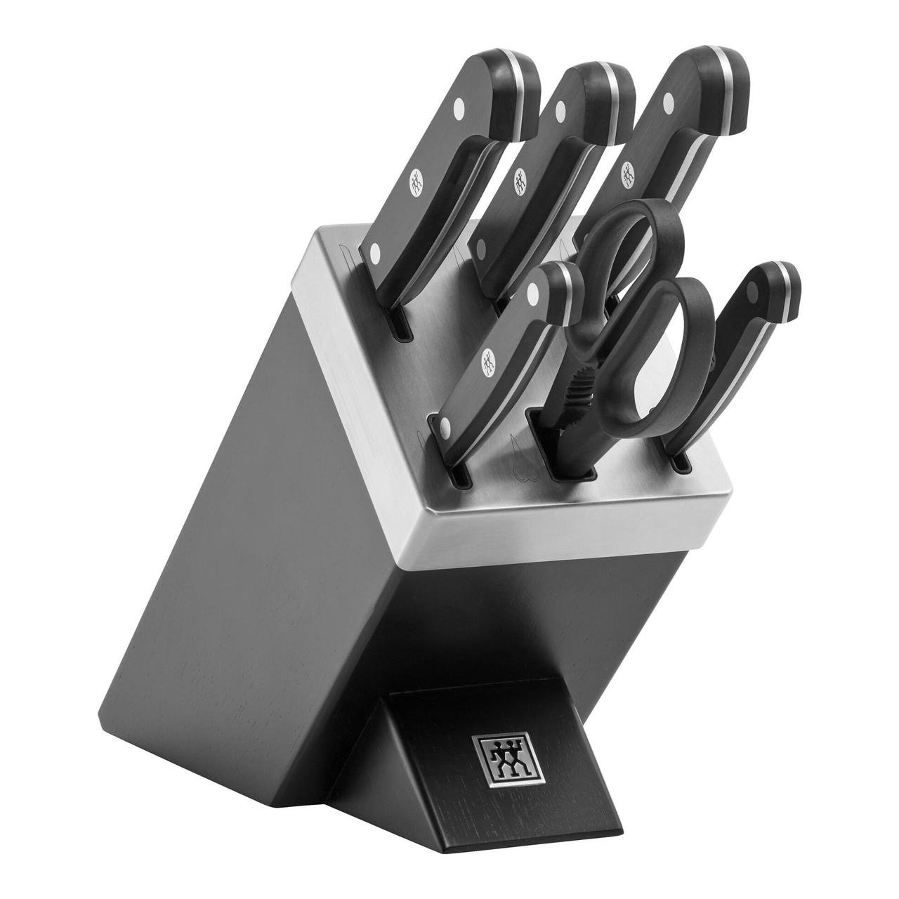 Набор ножей Gourmet ZWILLING 1002453/36133-210 в блоке с автозаточкой Черный