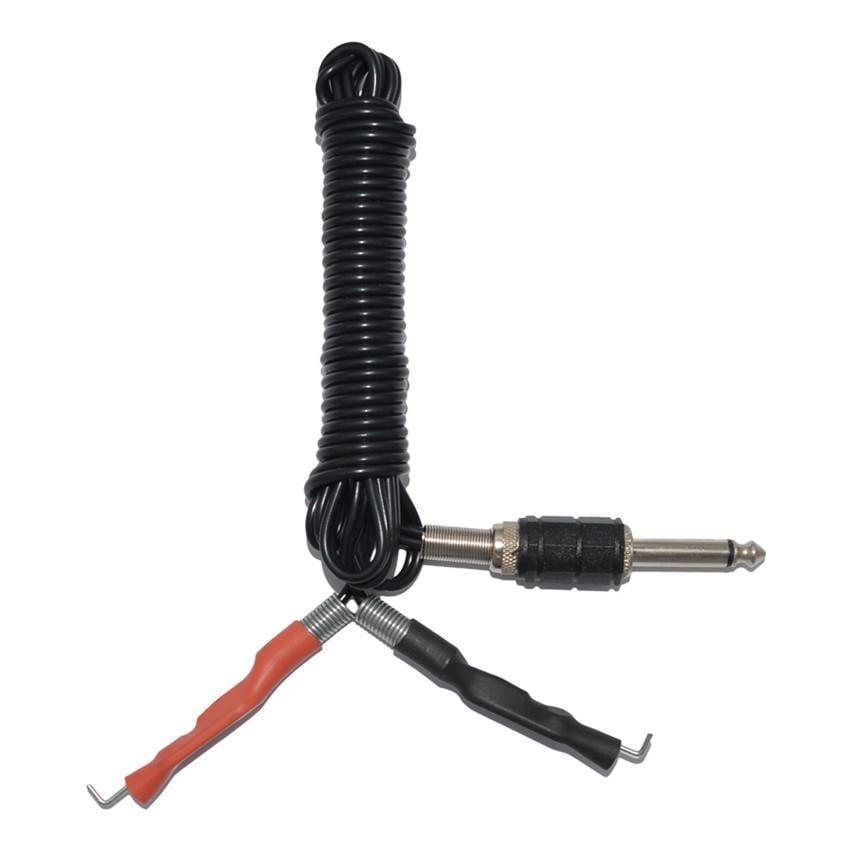 Клипкорд для тату машинки с черной и красной термоусадкой Черный (CC2016)