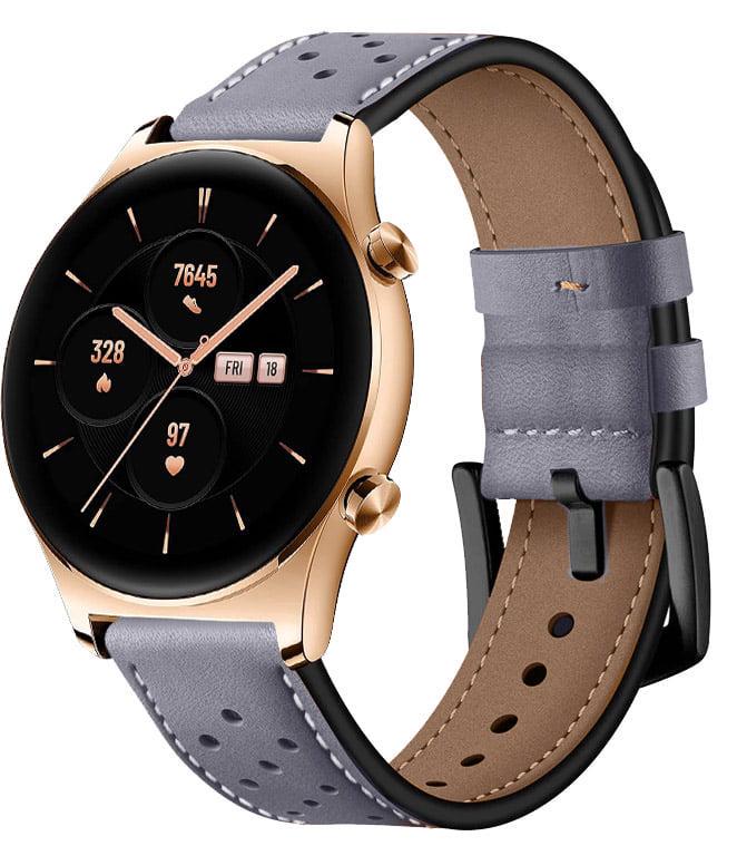 Ремінець шкіряний Classico для Honor Watch GS 3 Grey (39606-33)