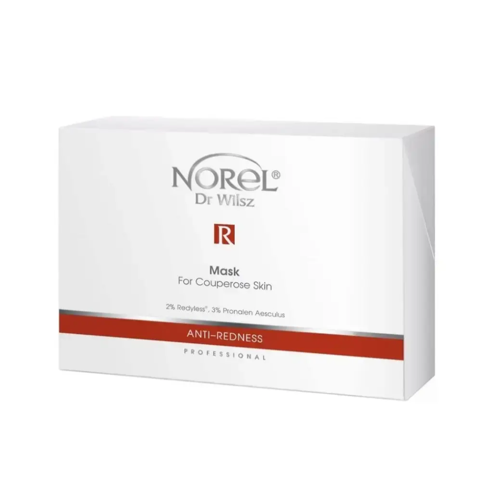 Маска тканинна для шкіри з куперозом Norel Anti-Redness Mask for Couperose Skin 14 шт. (0148)