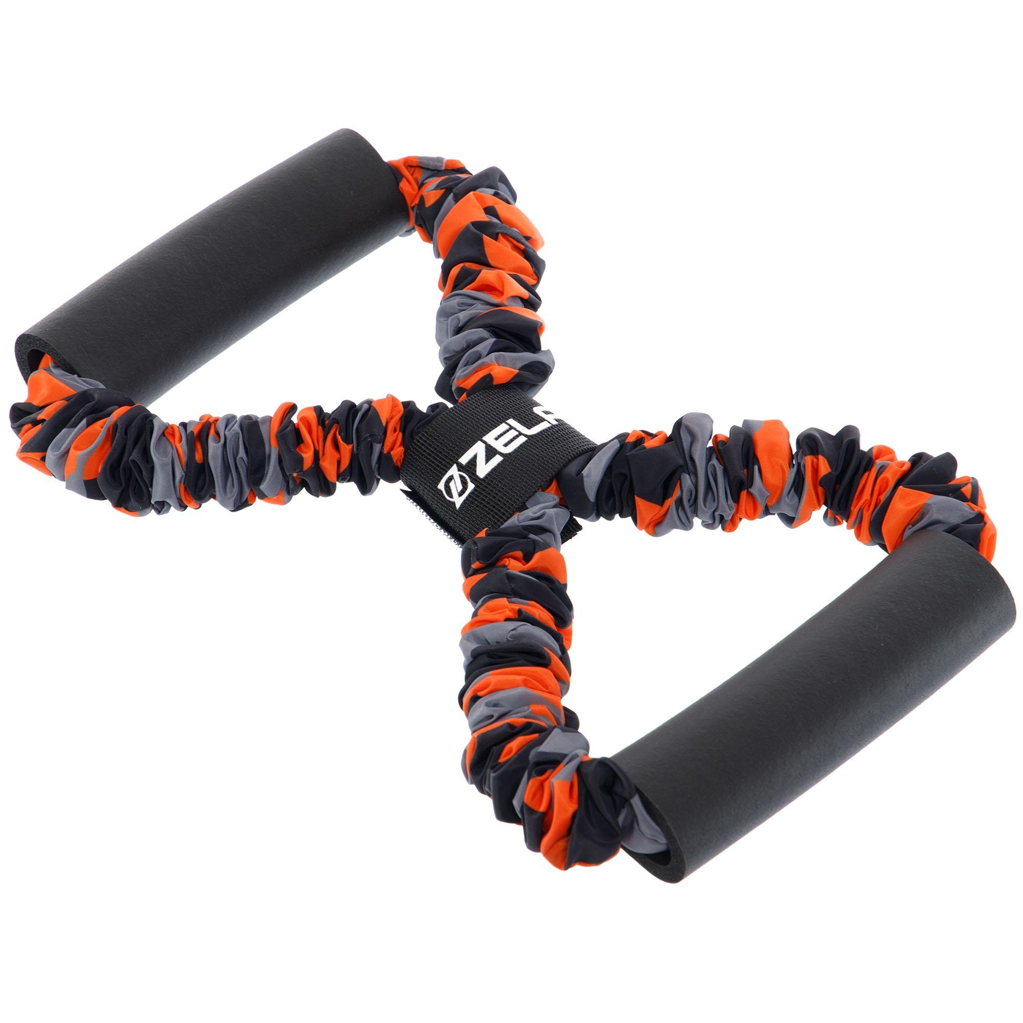 Эспандер трубчатый Zelart FI-7832-35 35LB Восьмерка с ручками в защитном рукаве нагрузка 16 кг Красный (DR011120)