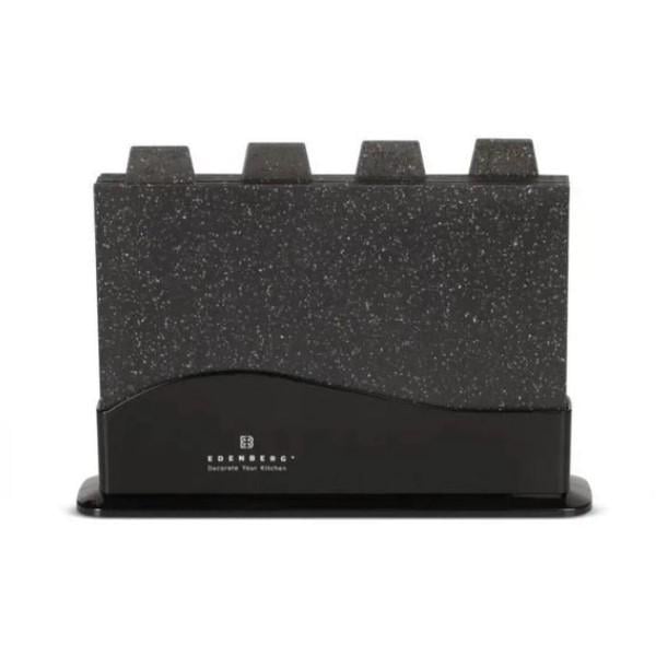 Доски разделочные на подставке Edenberg EB-11983 5 предметов Черный