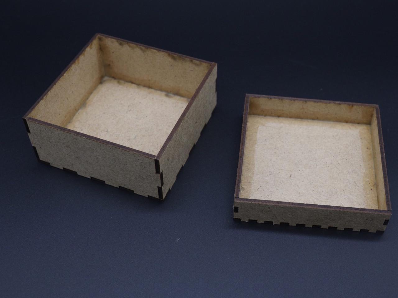 Шкатулка-заготовка для декупажа под роспись из ДВП 12х12х8 см (646966637)