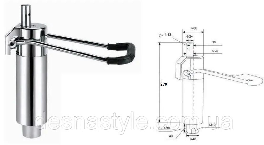 Підйомний механізм для перукарських крісел ДенІС professional Д-22 гідравлічний (1453070573) - фото 8