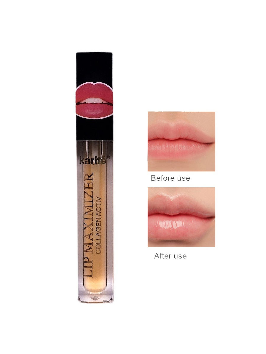 Блиск для збільшення губ Karite Collagen Activ Lip Maximizer Collagen Activ перцевий - фото 2