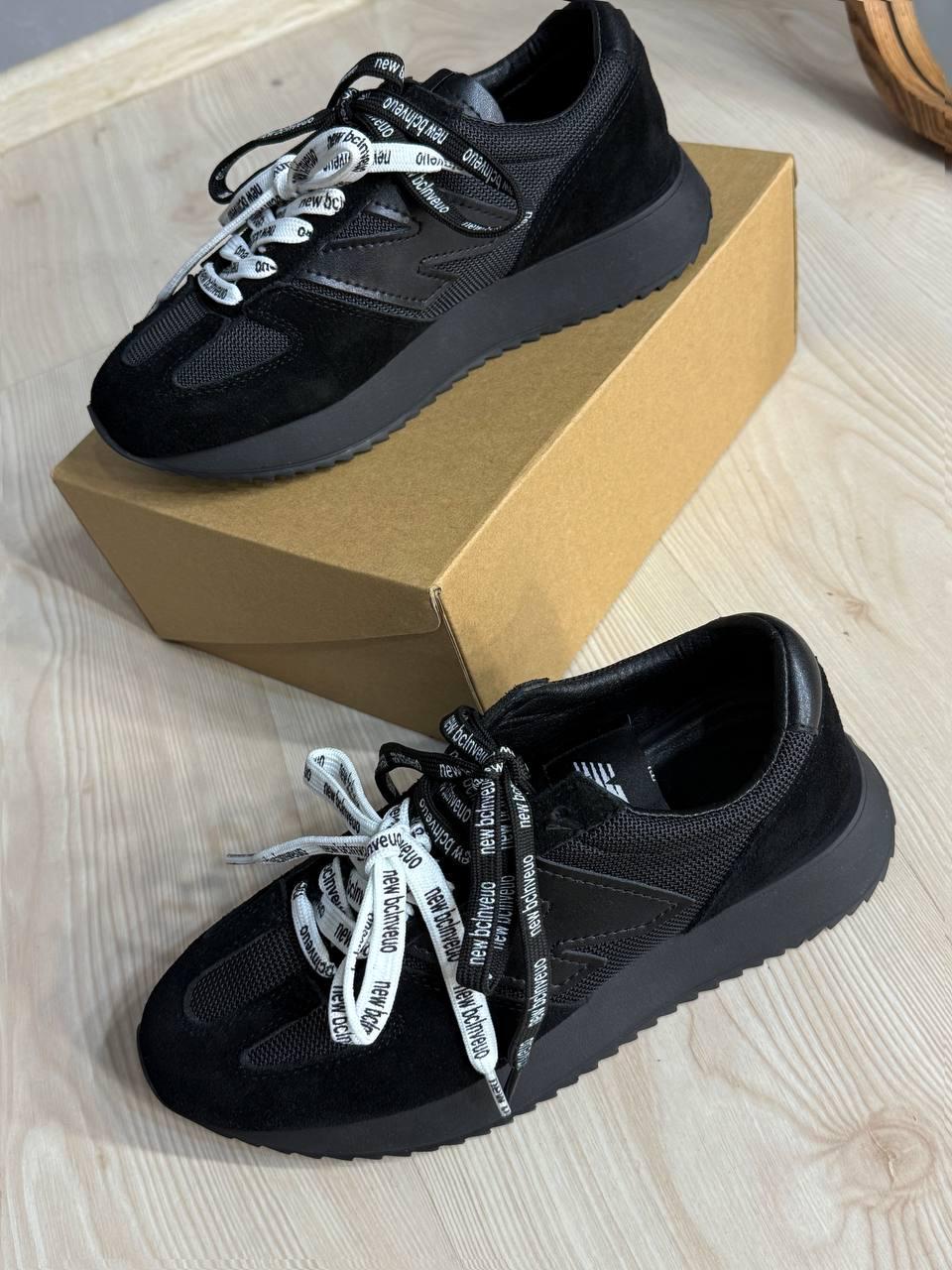 Кроссовки женские Hengji 23-1 комбинированные замша с сеткой двойной шнурок р. 41 Черный (5286)