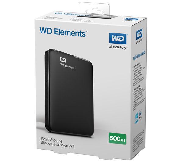 Внешний жесткий диск WD Elements Portable 500 GB WDBUZG5000ABK-WESN (33318) - фото 2 Внешний жесткий диск WD Elements Portable 500 GB WDBUZG5000ABK-WESN (33318) - фото 2