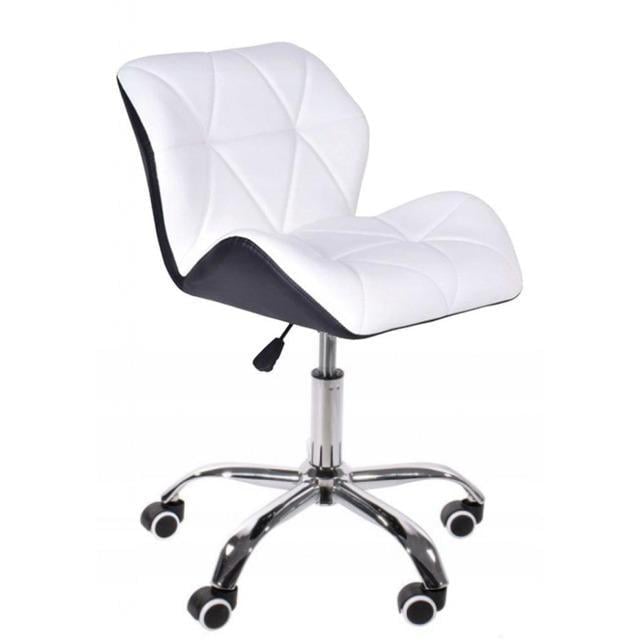 Кресло компьютерное офисное на колесах Bonro B-531 Белый/Черный (42300045)