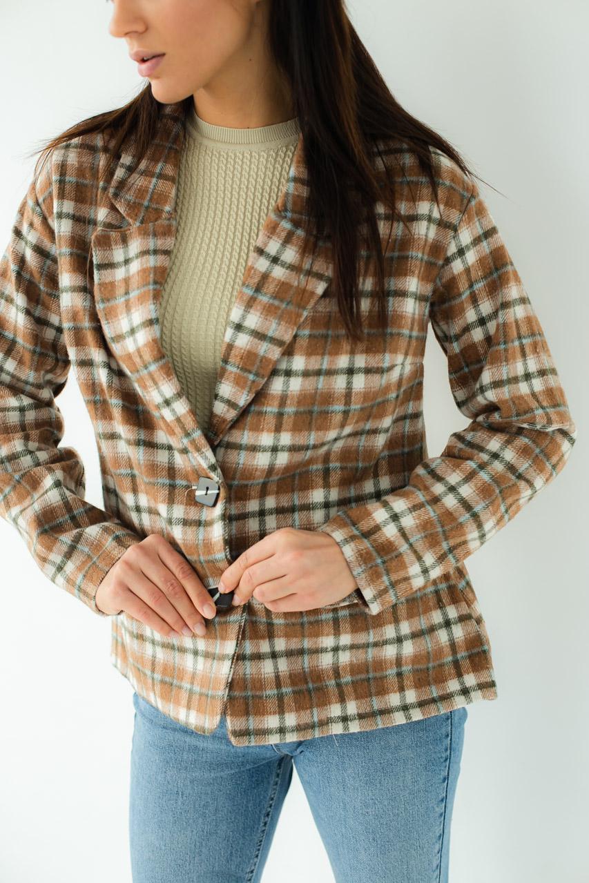 Жакет жіночий To More.e M Коричневий (9528352) - фото 4 Жакет жіночий To More.e M Коричневий (9528352) - фото 4