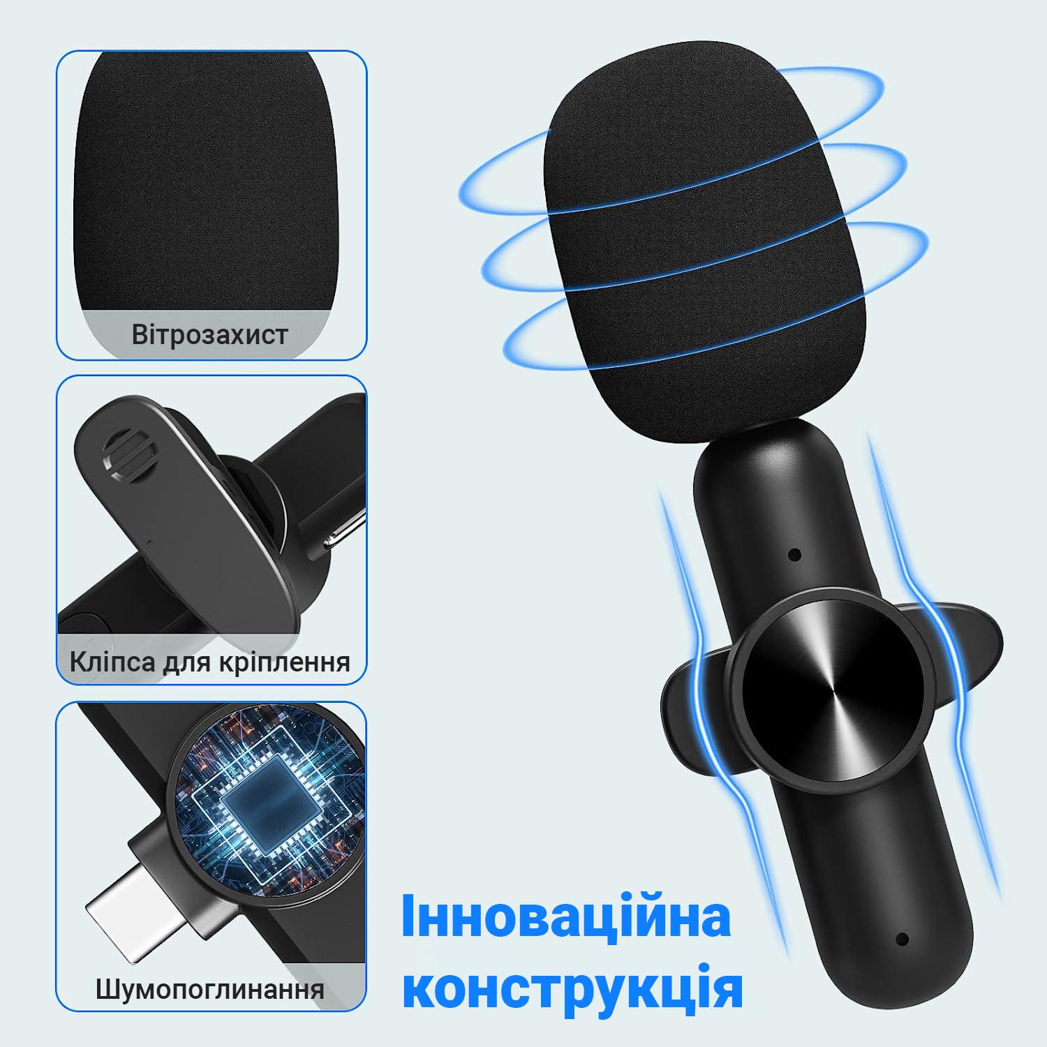 Микрофон петличный Savetek Lightning P28 беспроводной для iPhone/iPad/Macbook 2,4 ГГц - фото 9 Микрофон петличный Savetek Lightning P28 беспроводной для iPhone/iPad/Macbook 2,4 ГГц - фото 9