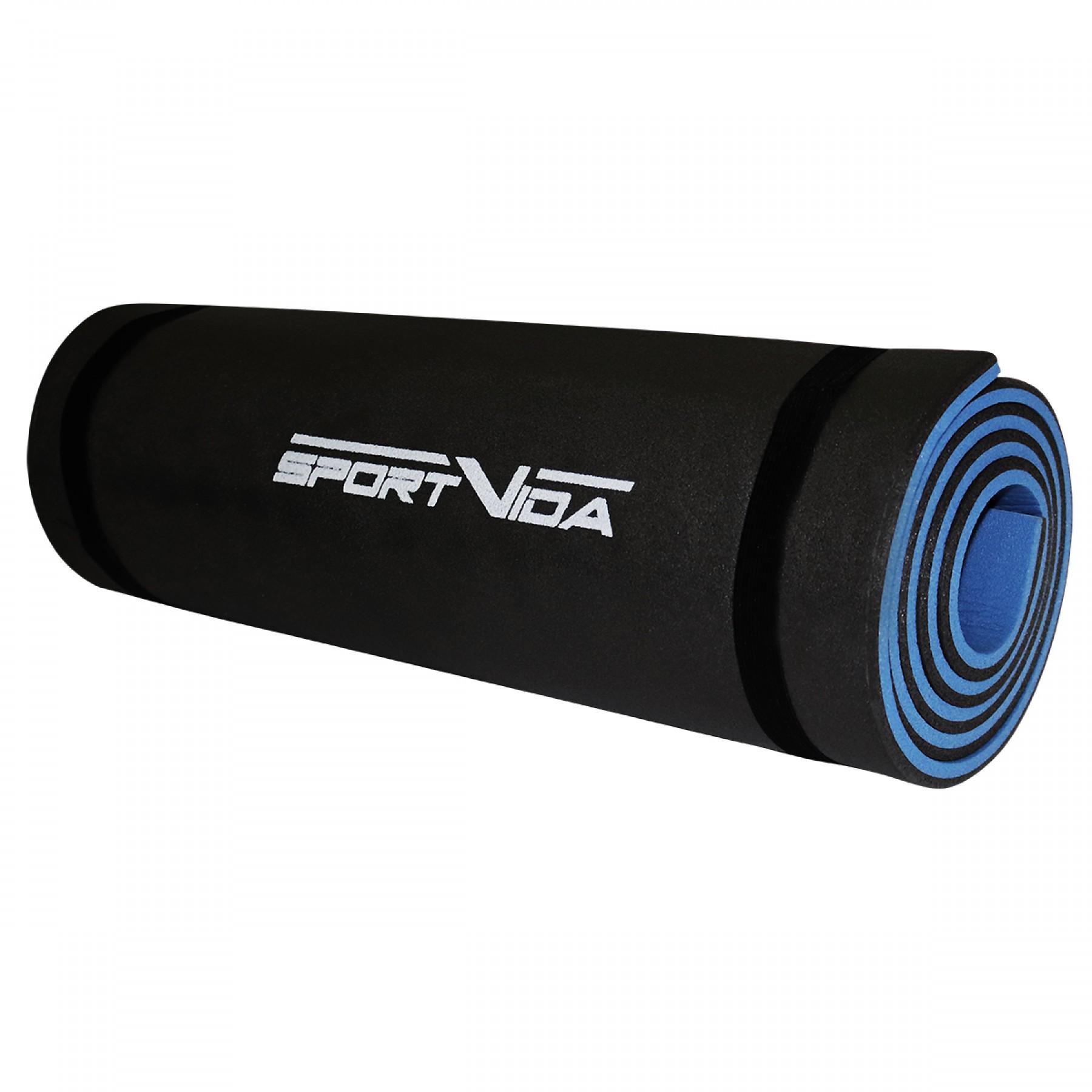 Коврик туристический SportVida XPE SV-EZ0008 1 см Black/Blue - фото 1