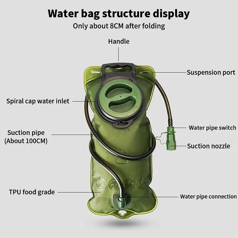 Туристический гидратор Sport TPU Water Reservoir Hydration Bag 3 л - фото 7