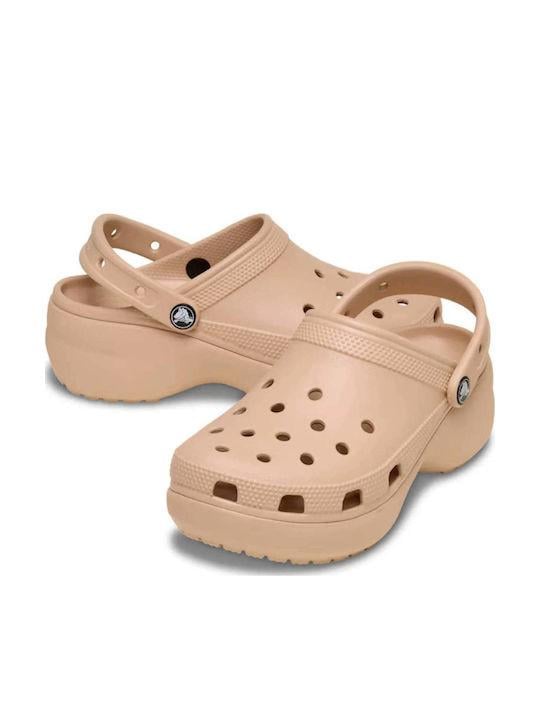 Крокси жіночі Crocs Classic Clog Platform р. 38-39 Пудра (22208)