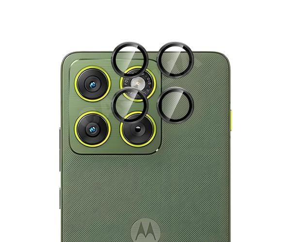 Защитное стекло с рамкой на камеру CD Pattern для Motorola Edge 70 5G Черный