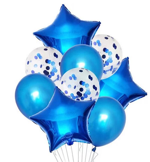 Повітряні кулі 9 шт. Blue