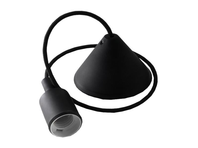 Подвес пластиковый V-образный для LED лампы Lemanso Е27 черный 1 м (LMA072)
